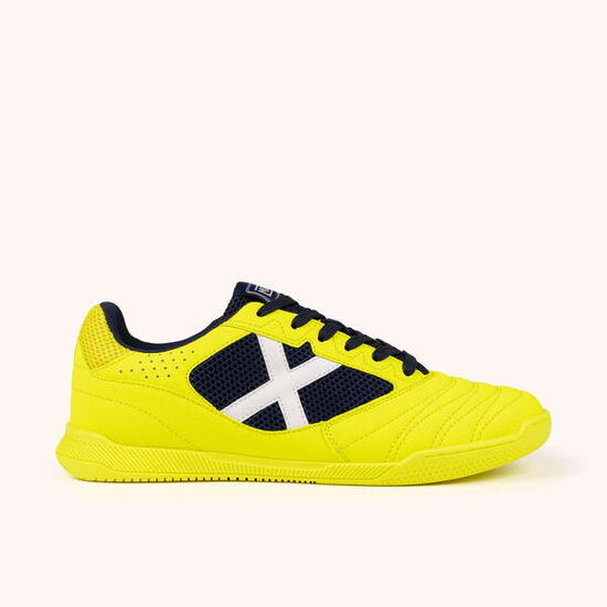 MUNICH DEBUT 07 Sneakers Calcio a 5 Professionali Giallo Fluoro e Navy