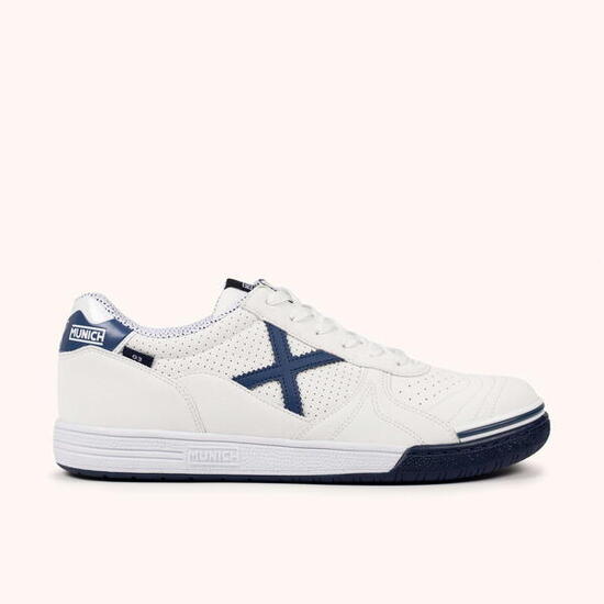 MUNICH G-3 456 Sneakers Calcio a 5 Professionali Bianco e Navy