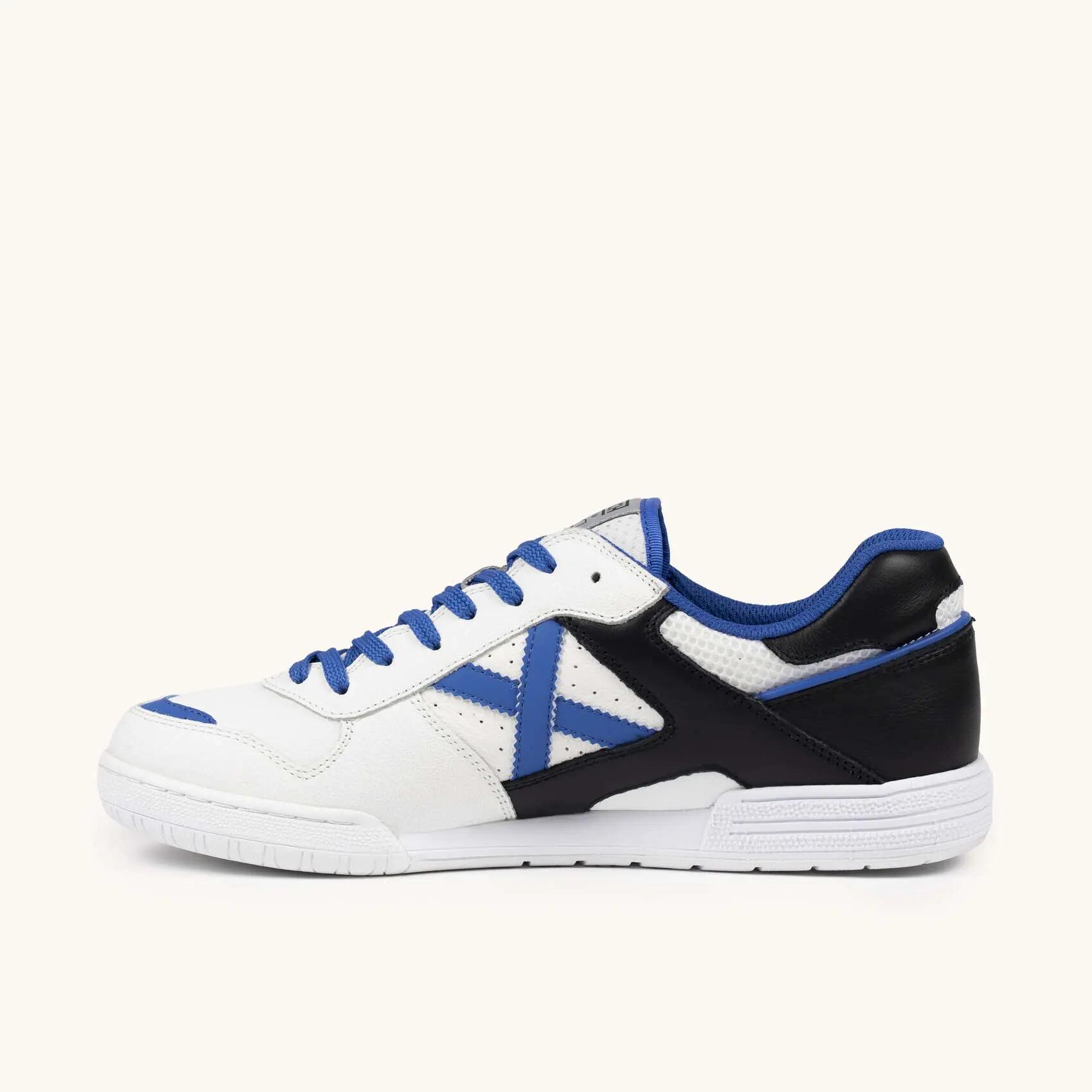 MUNICH CONTINENTAL 973 Scarpe da Calcio a 5 Professionali Bianche e Blu 3/5