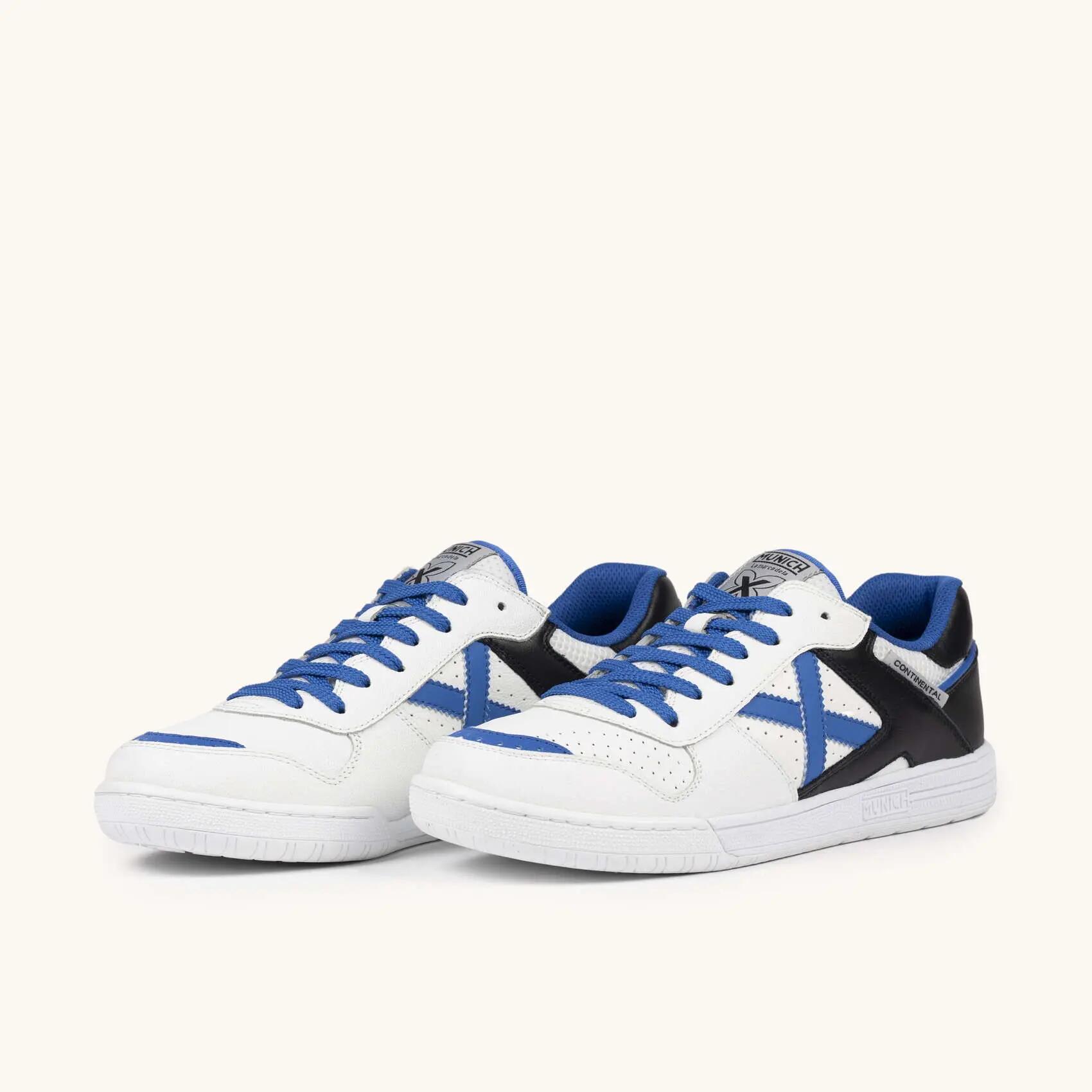 MUNICH CONTINENTAL 973 Scarpe da Calcio a 5 Professionali Bianche e Blu 5/5