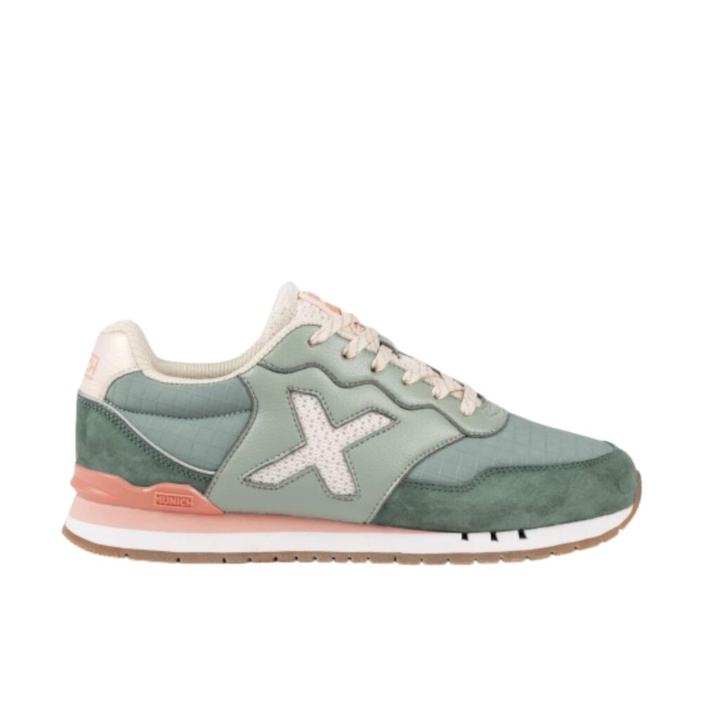 Munich Dash Woman green retro casual trainer