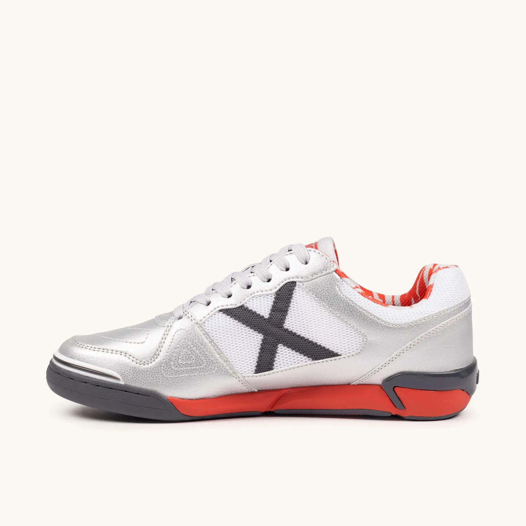 MUNICH ONE 79 Zapatillas de Fútbol Sala Plateadas Ultra Ligeras 3/5