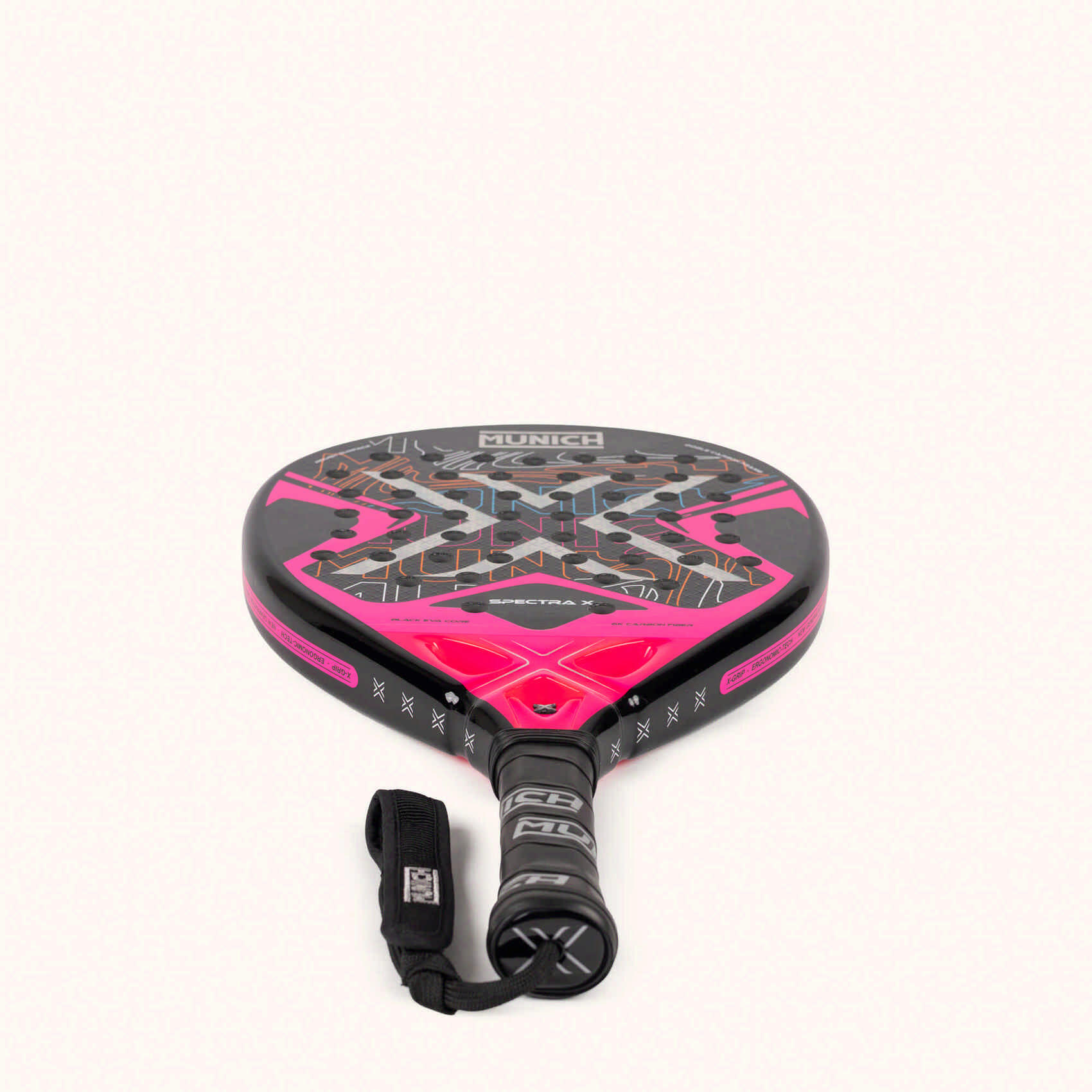 Pala de padel MUNICH SPECTRA X puissance et précision carbone 6K 5/5
