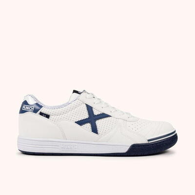 MUNICH G-3 456 Sneakers Calcio a 5 Professionali Bianco e Navy
