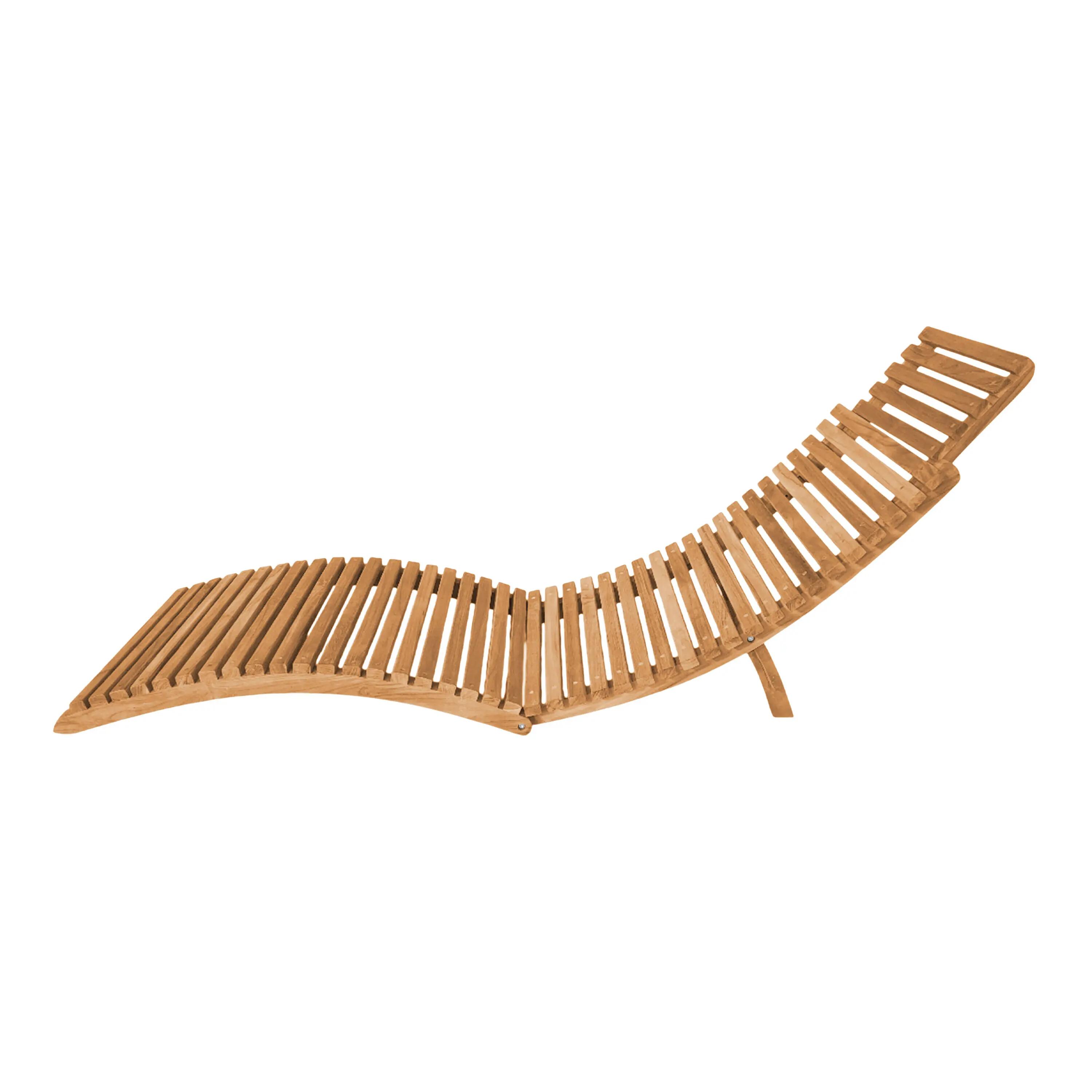 Chaise Longue AXI Manny - Teck - Pliable - Appui-Tête 7/7
