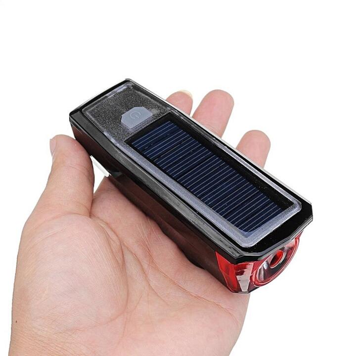 Lampa far inteligent solar cu claxon detasabil, multifunctional