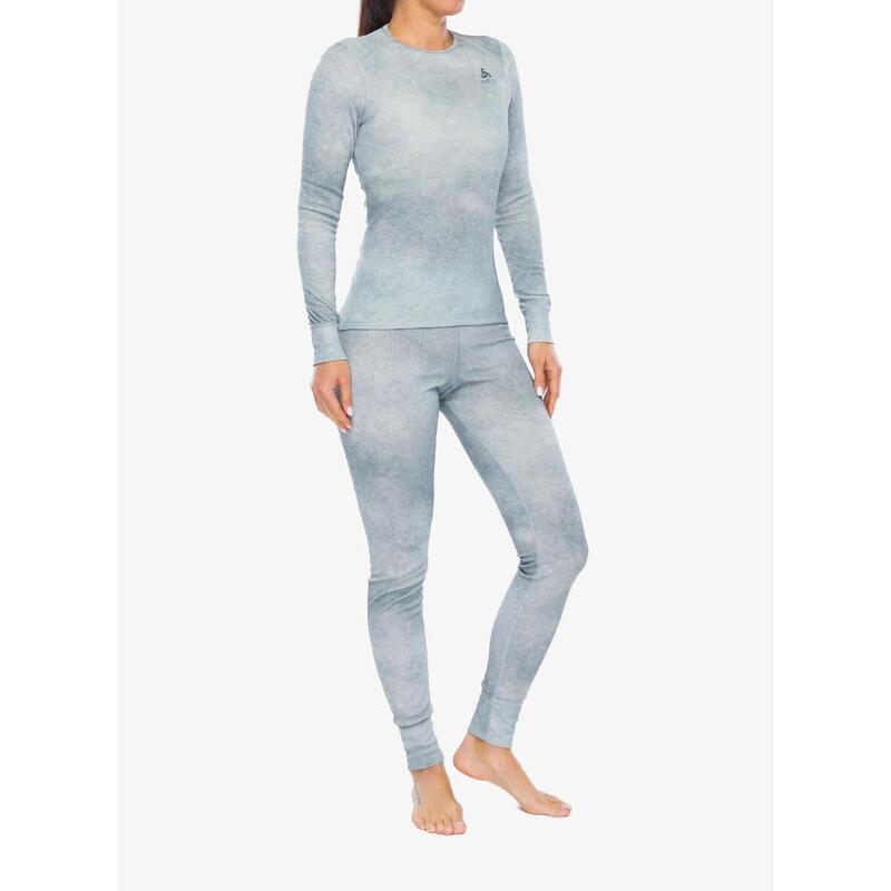 Pantaloni termici damă ODLO Active Warm X Pow Bl Bottom Long