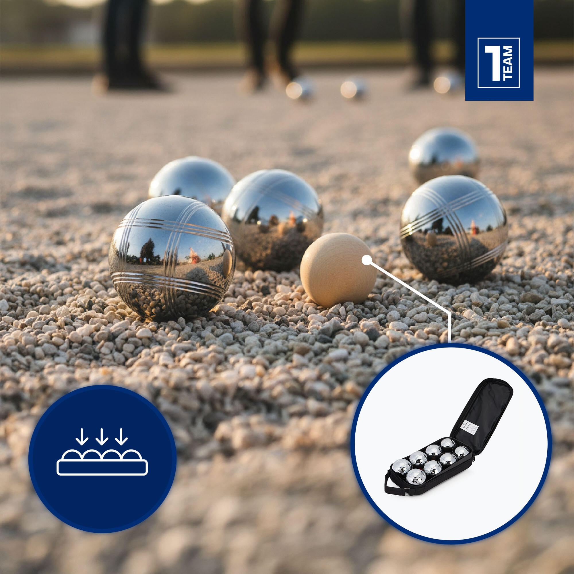 Bule OneTeam Satz mit 8 Kugeln zum FRU-Spiel 3/7