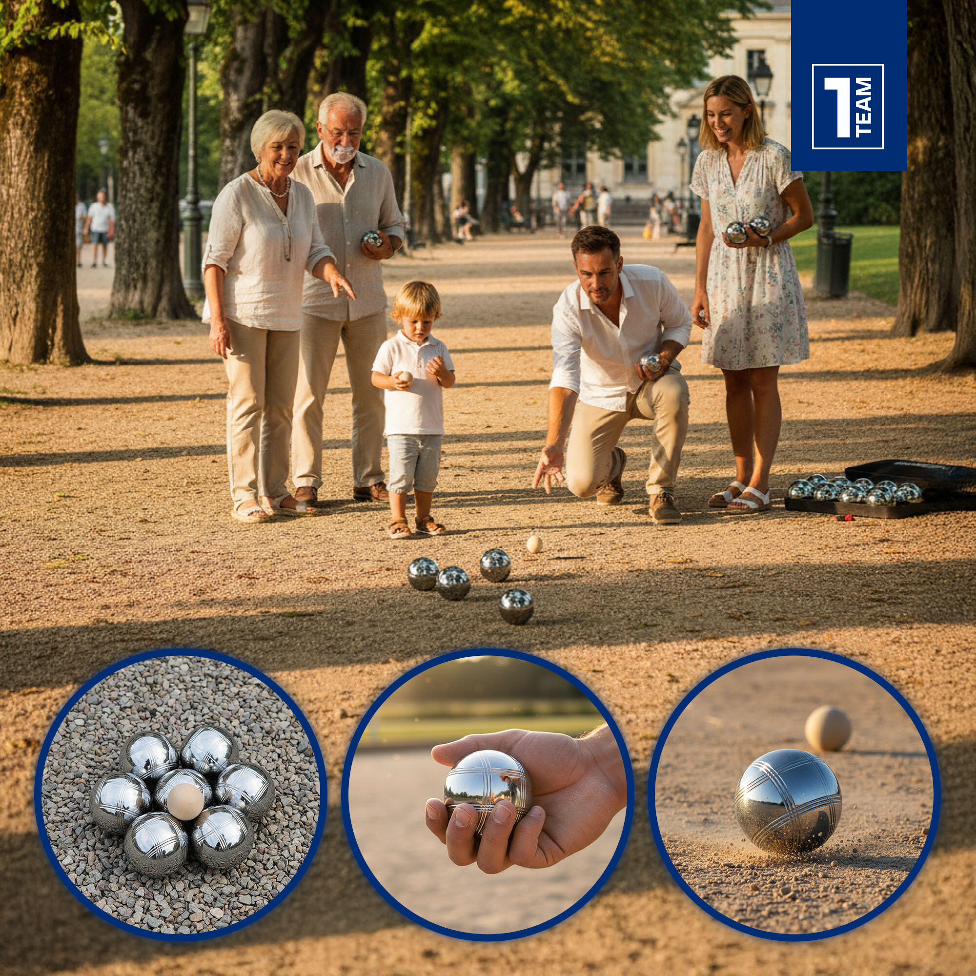 Bule OneTeam Satz mit 8 Kugeln zum FRU-Spiel 5/7