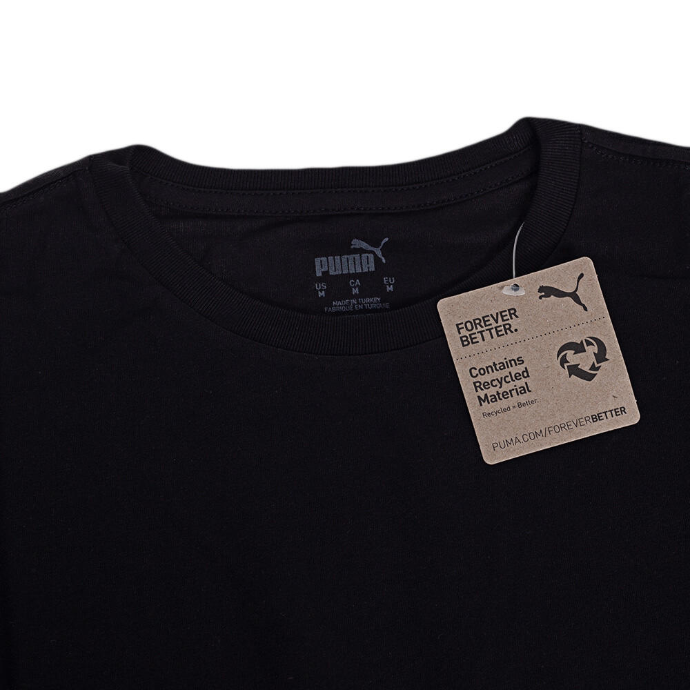 Puma T-Shirt, Herren-Sport-T-Shirt, schwarz 768123 01 3/4