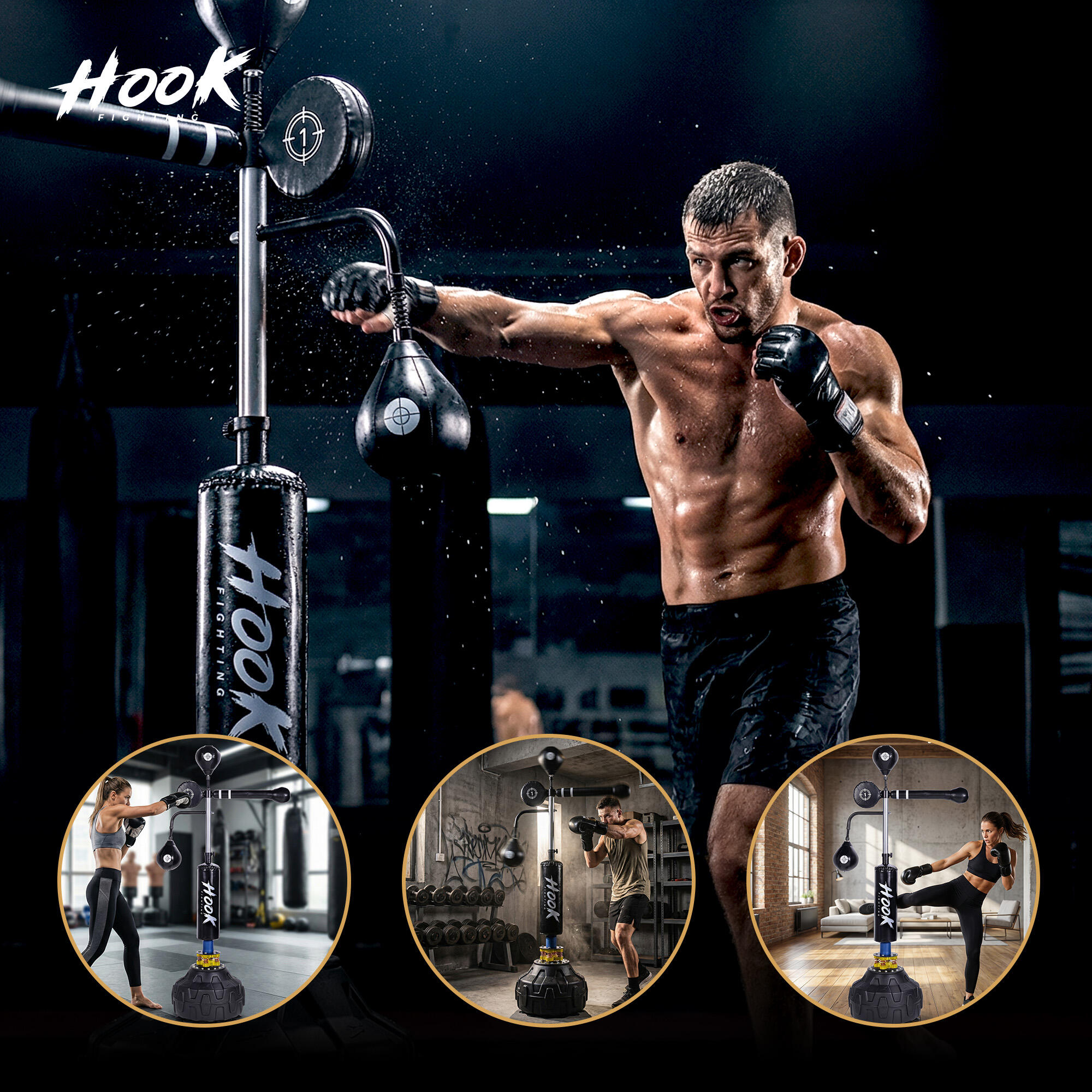 Gruszka wolnostojąca z ramieniem HOOK FIGHTING 6/7