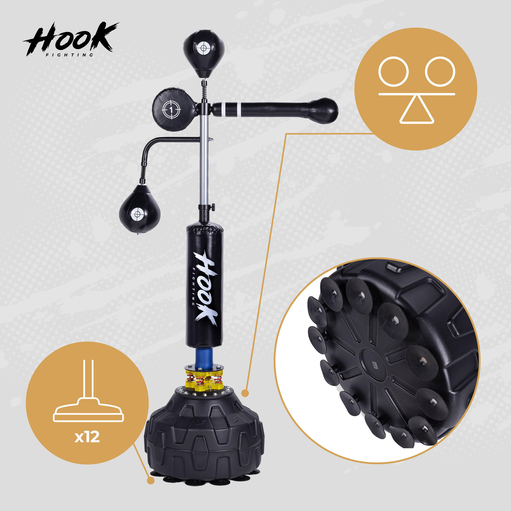Gruszka wolnostojąca z ramieniem HOOK FIGHTING 5/7