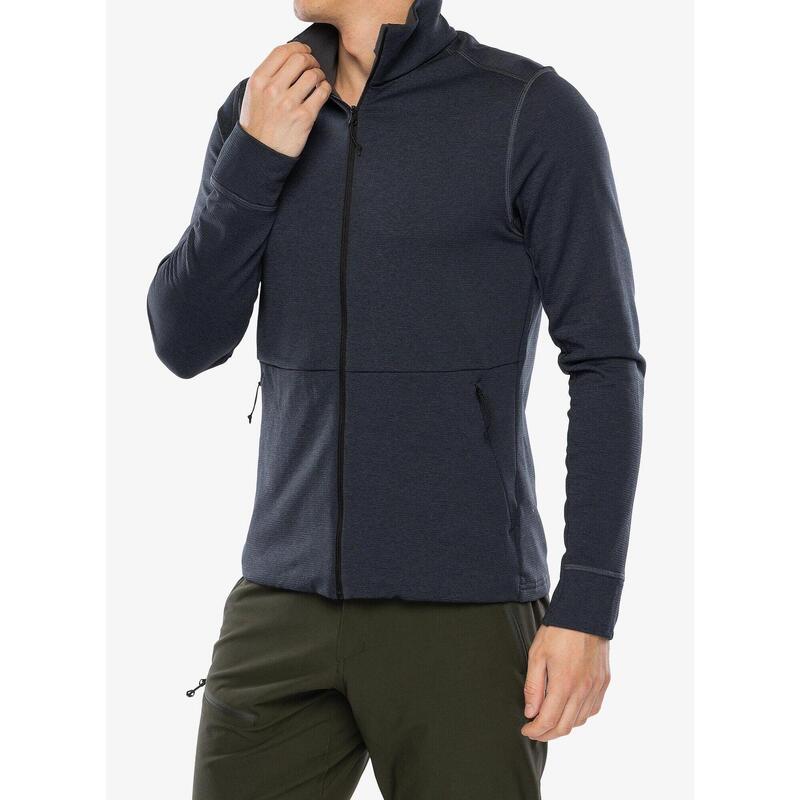Bluza bez kaptura rozpinana Odlo Mid layer full zip GRID FLEECE