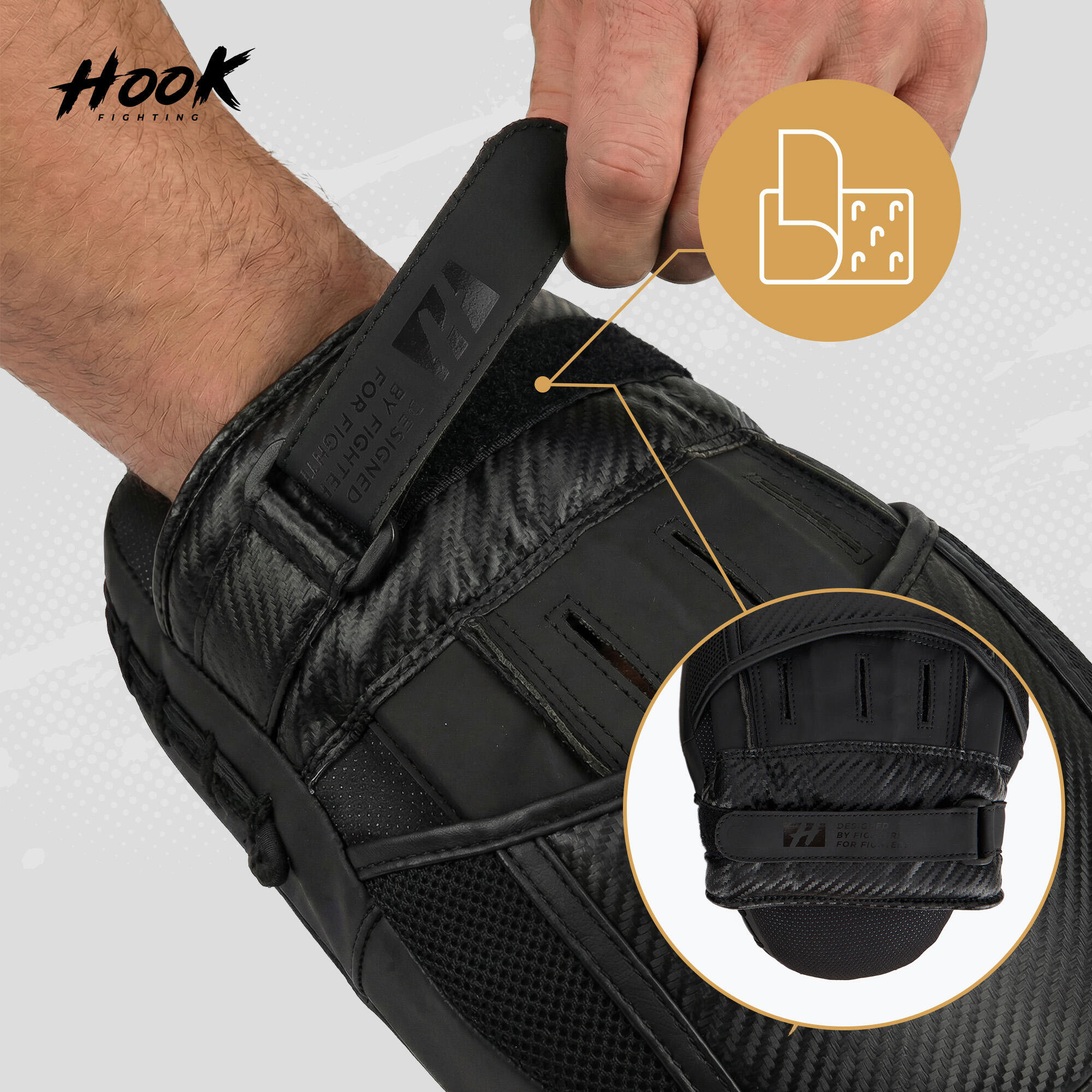 Łapy treningowe HOOK FIGHTING Carbon 3/6