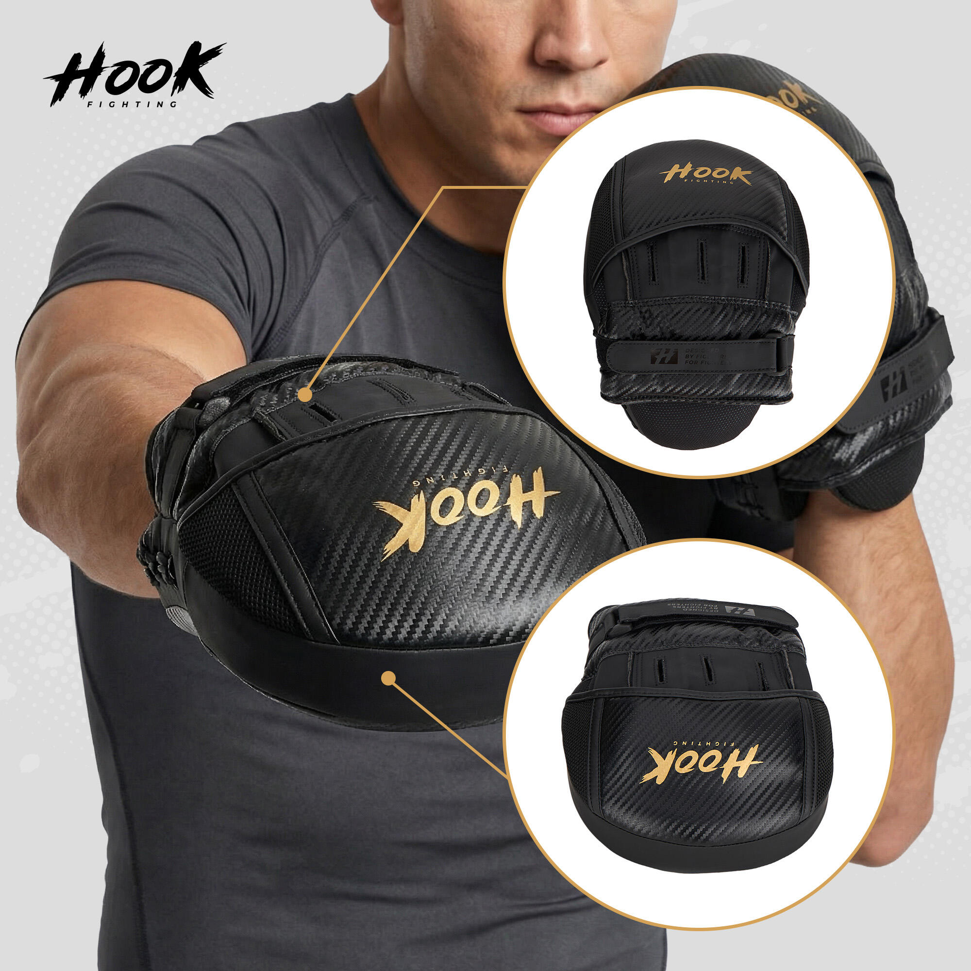 Łapy treningowe HOOK FIGHTING Carbon 2/6
