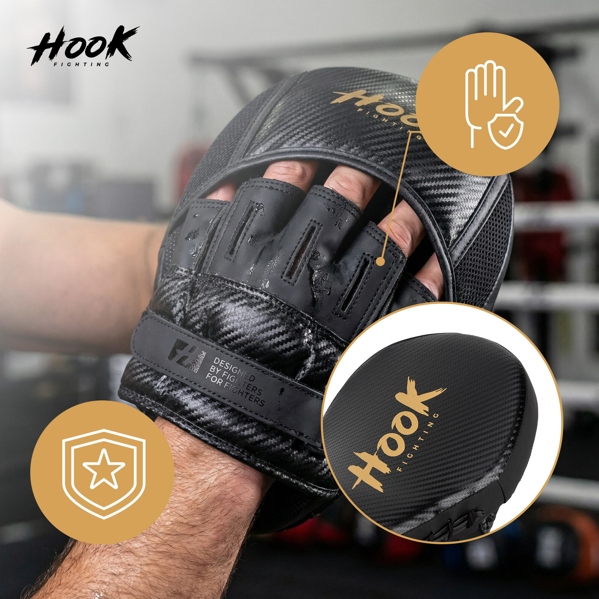 Łapy treningowe HOOK FIGHTING Carbon 4/6