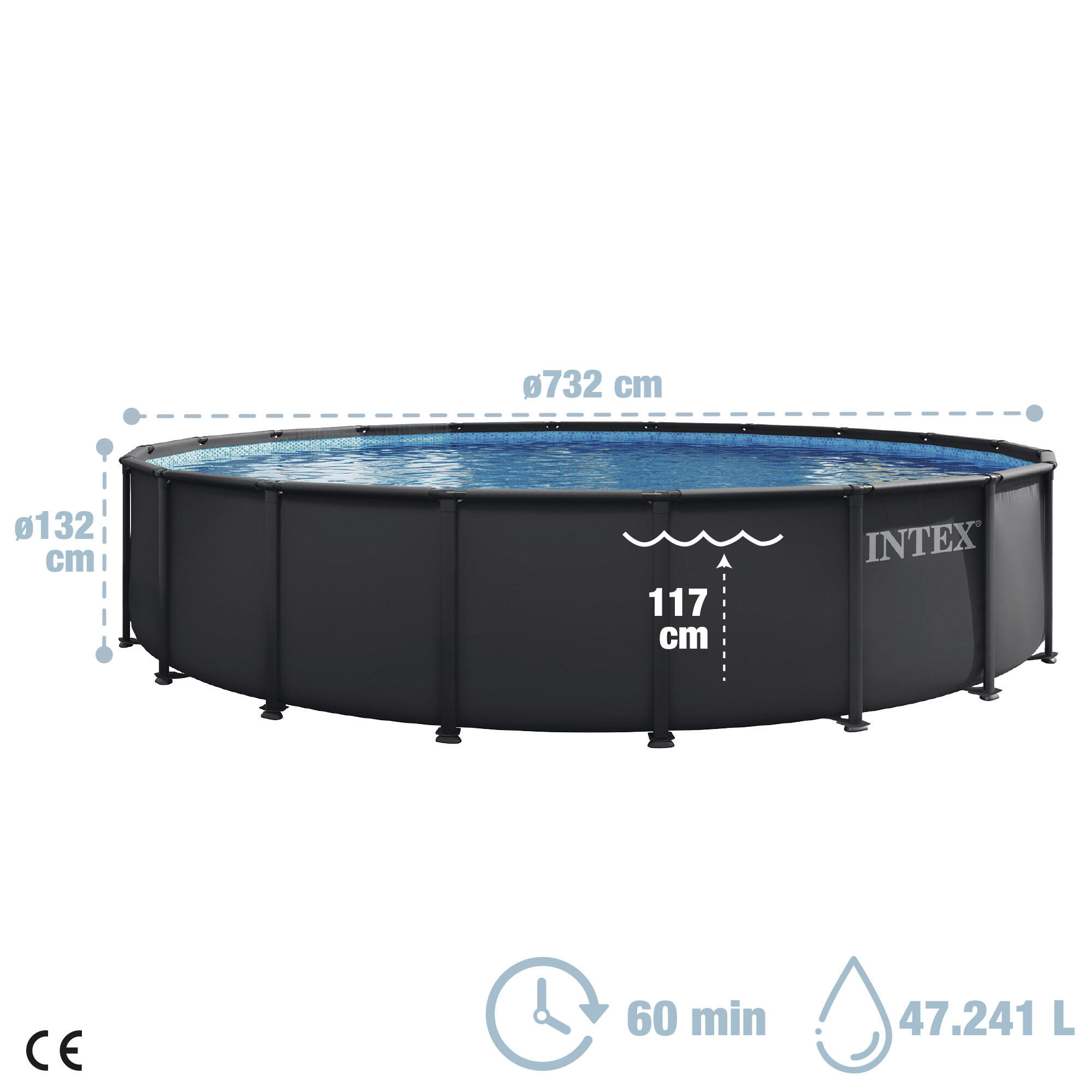 Intex 26340ND - Piscina Ultra XTR Frame, Kit completo, 732x132 cm 4/7