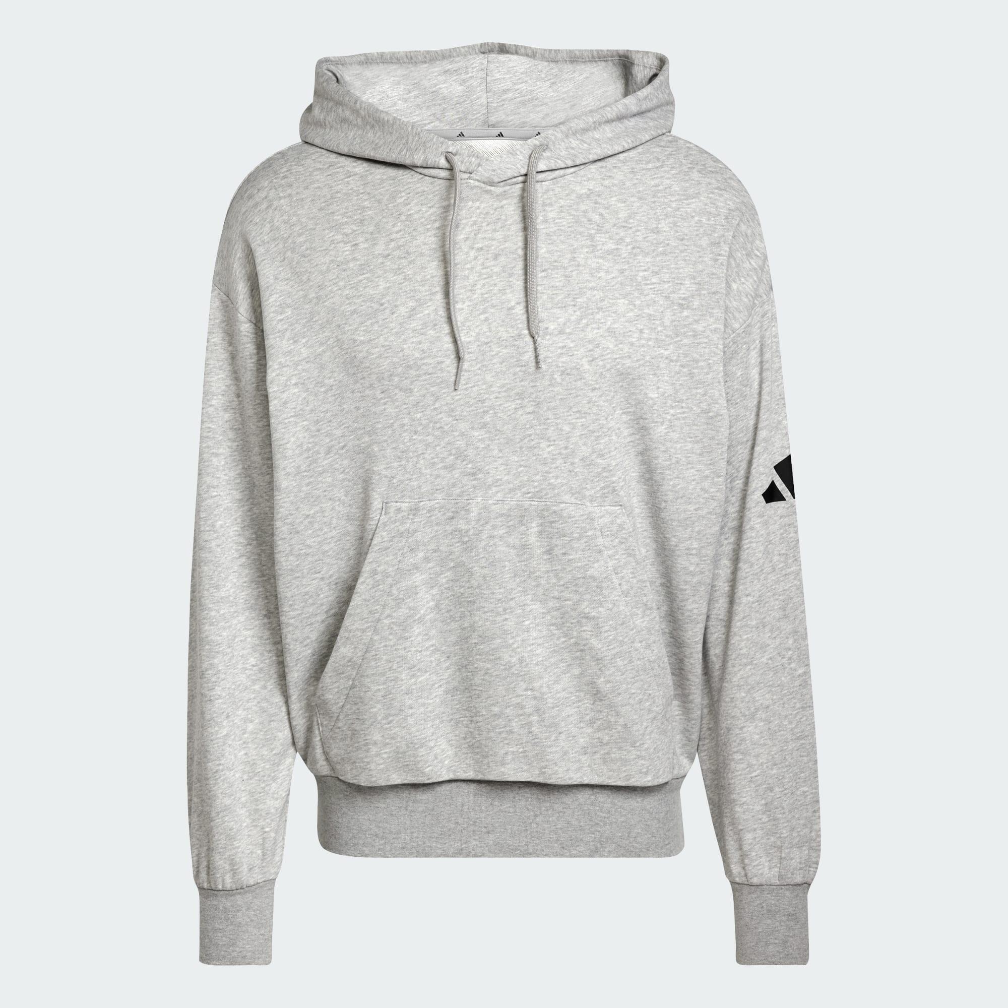 Hanorac Essentials flaușat cu logo cu 3 bare