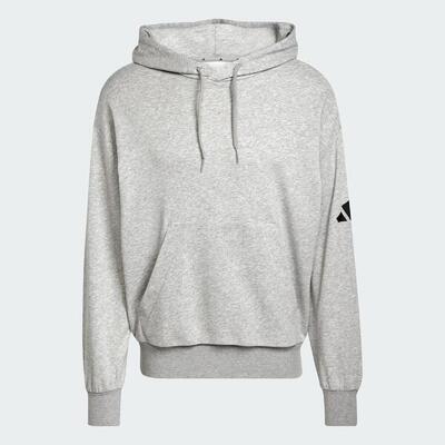Essentials loose-fit 3 bar logo french terry hoodie