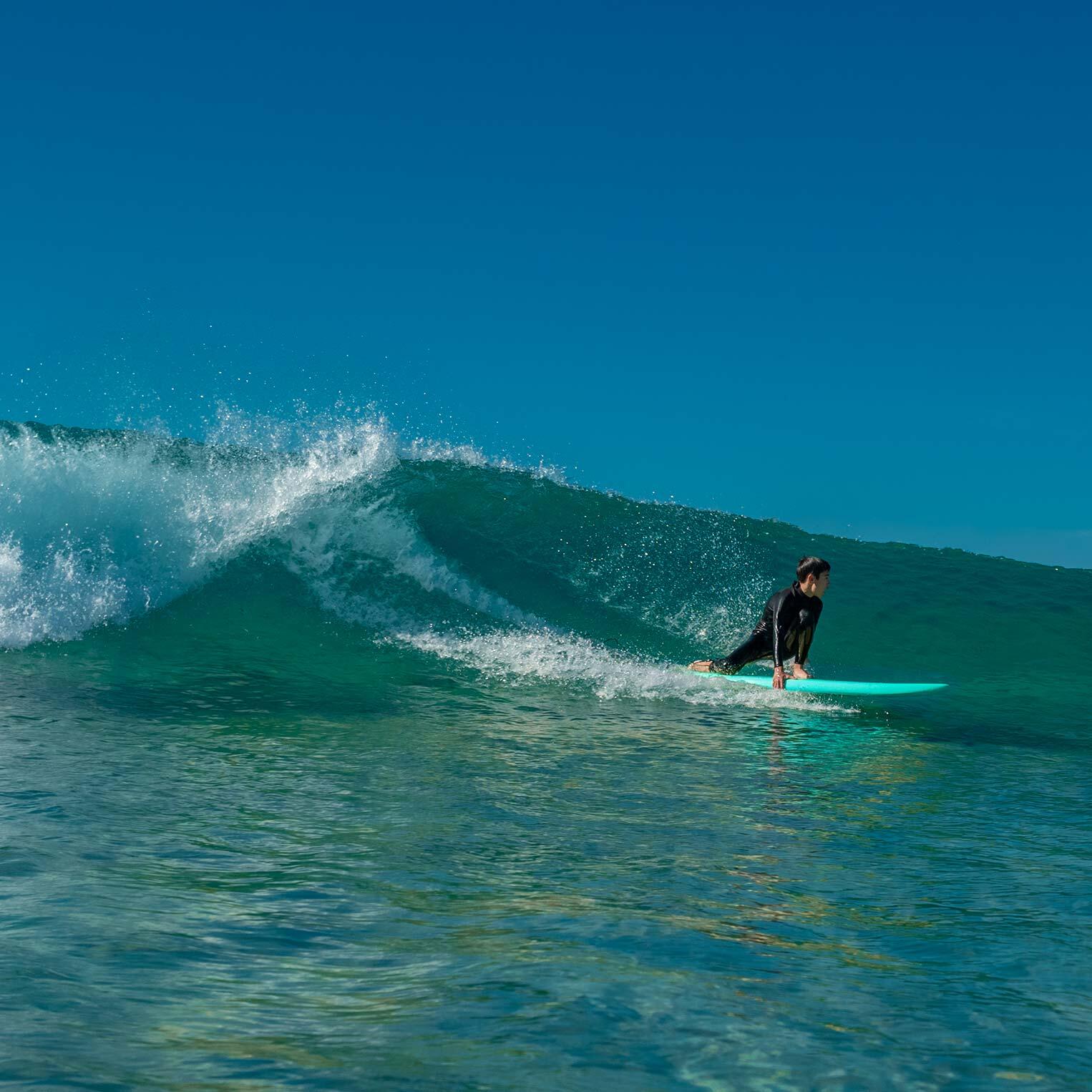 Surfboard One 6'6 52L Anfänger & Fortgeschrittene Blau 5/5