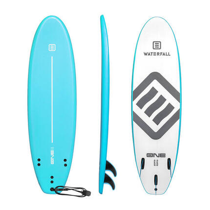 Planche Surf Waterfall One 6'6 Bleue 52L Adulte Intermédiaire / Débutant <50kg