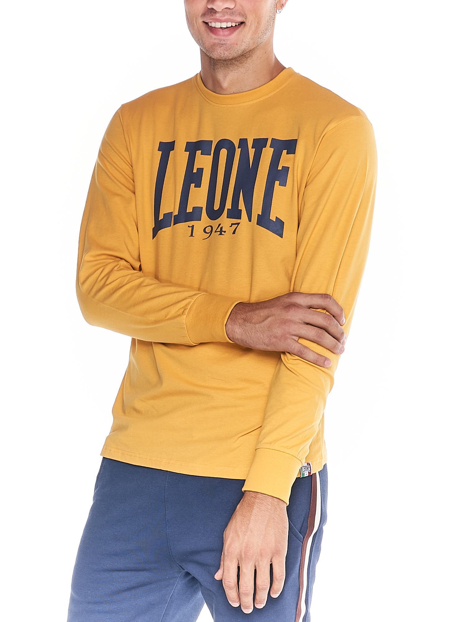 T-shirt da uomo maniche lunghe Leone 1947 Apparel 5/8