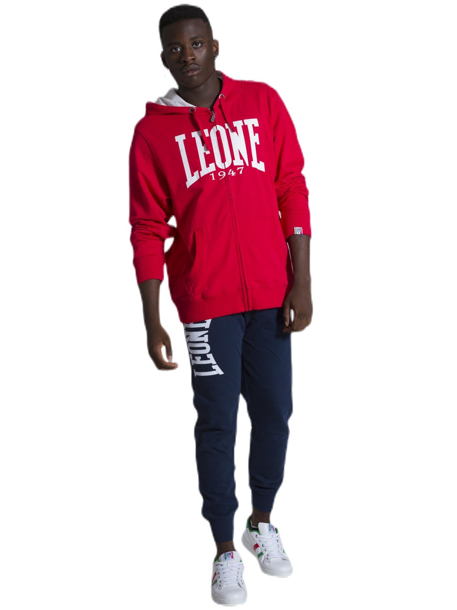 Leone 1947 Apparel Bluzy z kapturem męskie zapinane na zamek