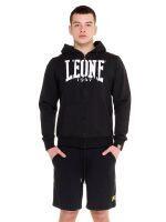 Leone basic herenhoodie met rits, zonder sweatshirt