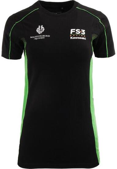 Camisetas Kawasaki Mujer Negro