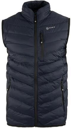 Gilet matelassé homme Mckees - coupe classique, col montant, bleu marine