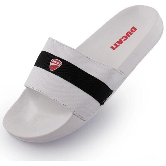 Ducati Unisex Klapki Białe Czarne 42 - Komfort i Styl