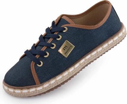 Chaussures Femme Moleca Tecido Denim Bleu