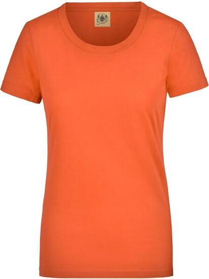 Damen T-Shirt James & Nicholson Vintage Shirt Orange