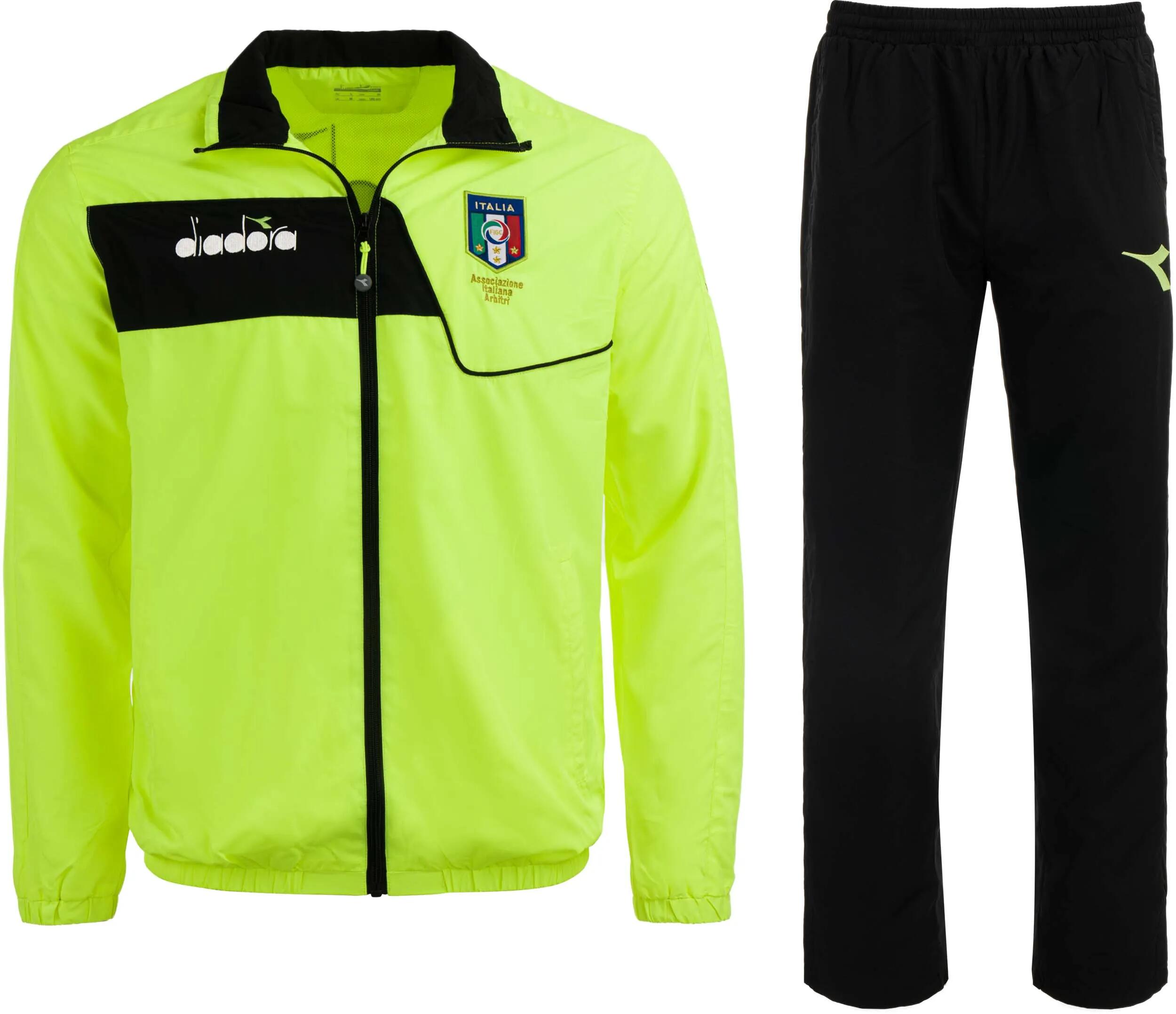 Diadora AIA Tuta Sportiva da Uomo Gialla Traspirante e