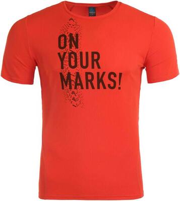 Heren t-shirt odlo ronde hals imperium oranje
