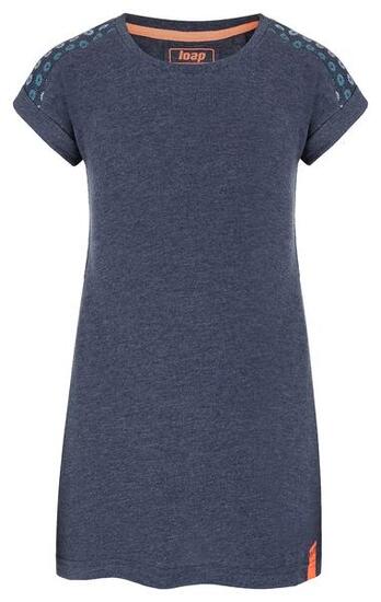 Abito estivo bambina Loap Besu blu 100% cotone