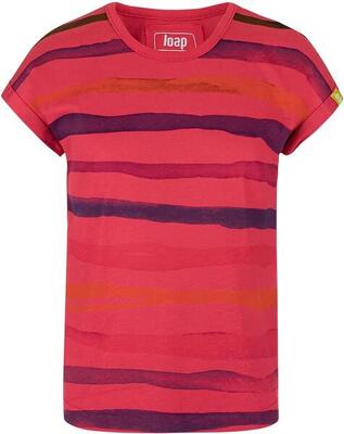 Loap ajsi kinder-t-shirt 128, gestreept