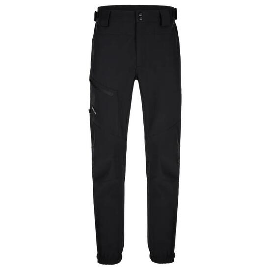 Czarne męskie spodnie softshell - wiatroodporne i oddychające