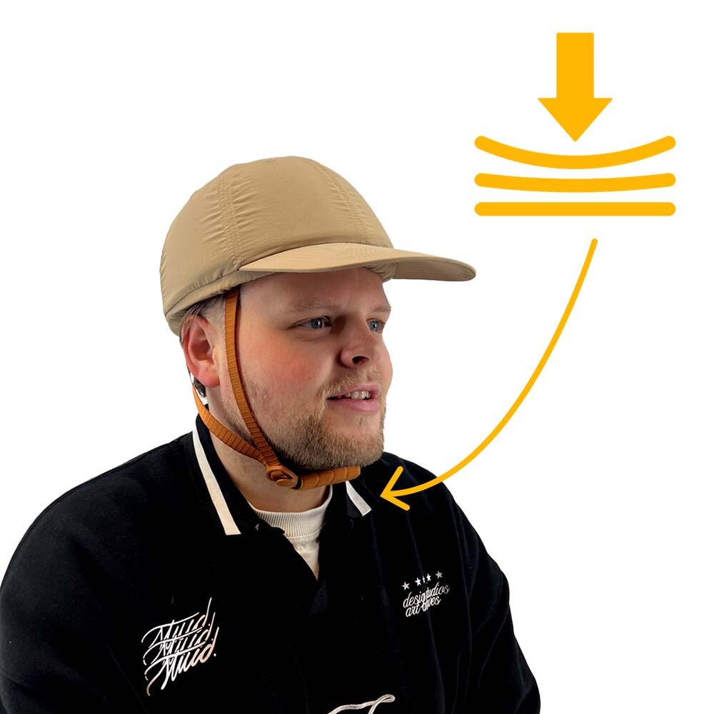 Fietshelm Vizorz SwitchCap - Beige cap 5/7