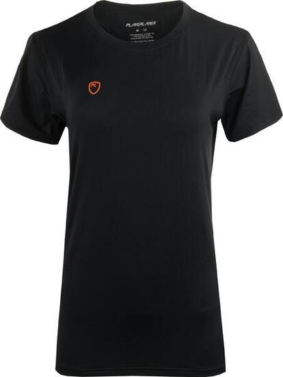 T-shirt nera donna Playerlayer Eco Performance
