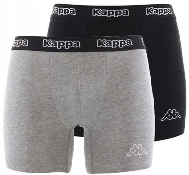 Boxers Kappa 2-pachet Negru-gri Negru/gri