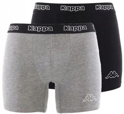 Boxer Kappa Confezione da 2 Nero-grigio Nero/grigio