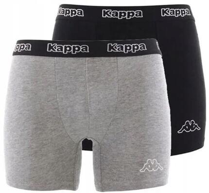 Boxers Kappa 2-pack Noir-gris Noir/gris