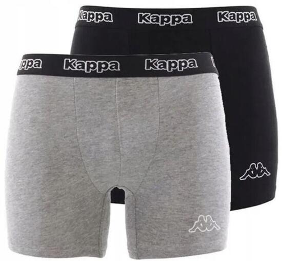 Boxer Kappa Confezione da 2 Nero-grigio Nero/grigio