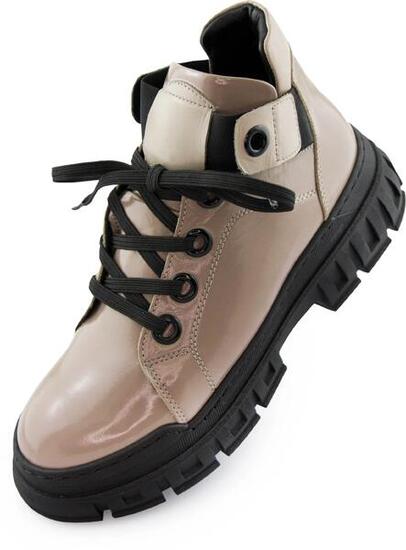 Chaussures en cuir pour femmes Nell 157 Beige