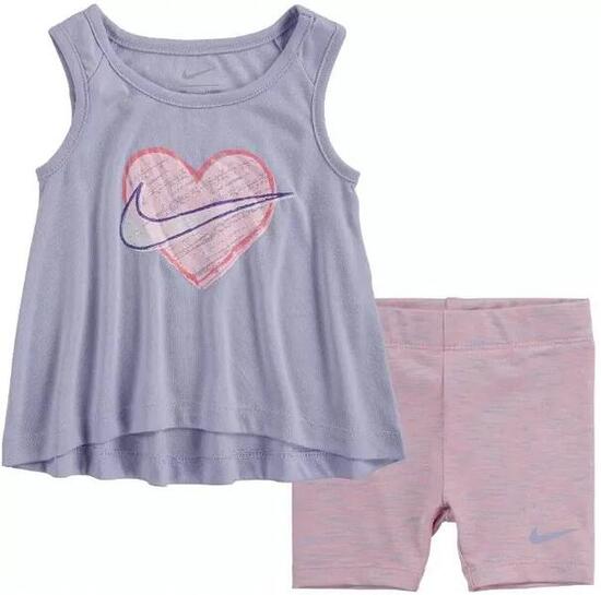 Ensemble enfant Nike — crop top Bici, space-dye, 110-116