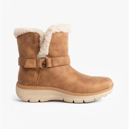 Comodo Botin Mujer Skechers Slip-ins Easy Going - Dreamers Move Camel