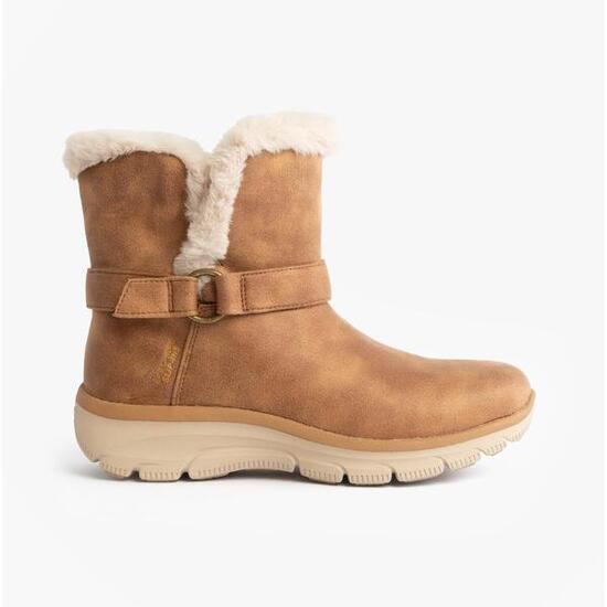 Comodo Botin Mujer Skechers Slip-ins Easy Going - Dreamers Move Camel
