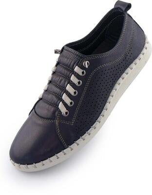 Scarpe in pelle da donna Nell Perform Blu Navy