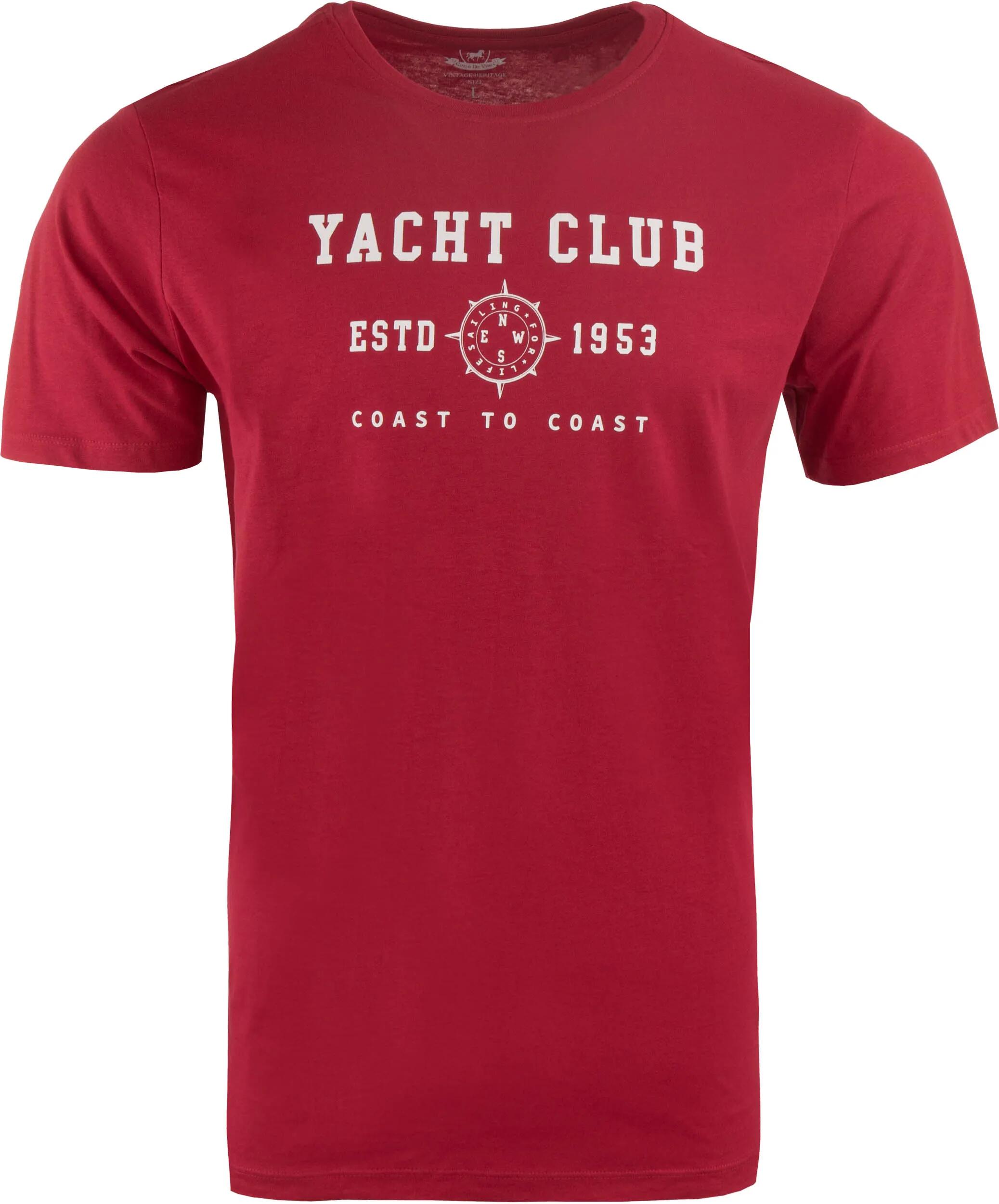 Camiseta masculina Corso Da Vinci Livenza vermelha 1/1